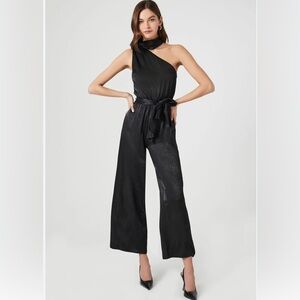 Forever 21 Black Asymmetrical Jumpsuit